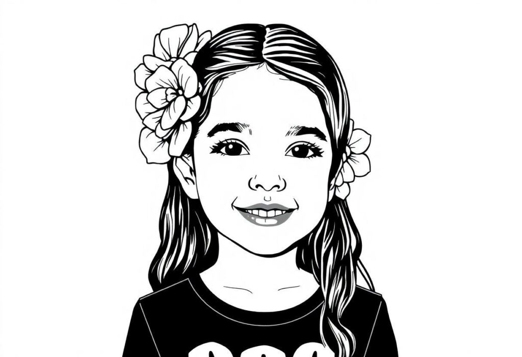 Desenho Para Imprimir Emilly Vick: A Influenciadora Em Desenho