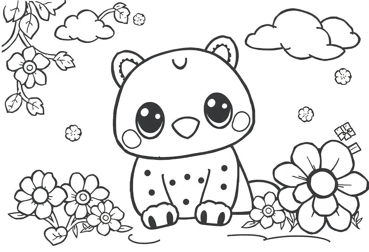 Desenho Para Imprimir Fofo: Estilo Kawaii E Cute