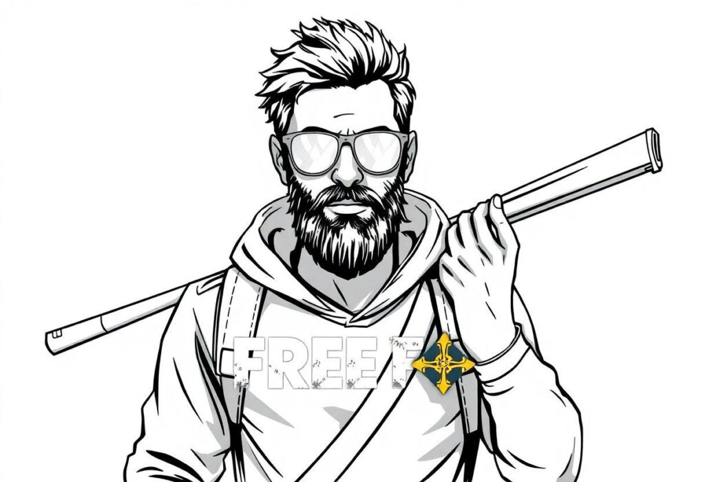 Desenho Para Imprimir Free Fire: Personagens E Skins Do Jogo