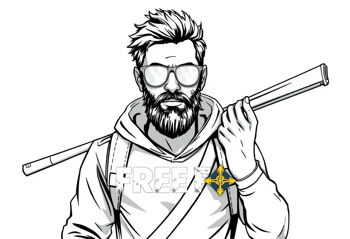 Desenho Para Imprimir Free Fire: Personagens E Skins Do Jogo