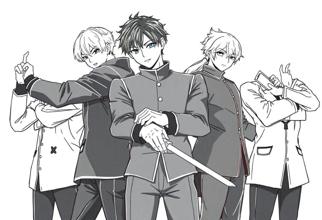 Desenho Para Imprimir Guerreiras Do K-pop: Grupos Famosos Em Anime