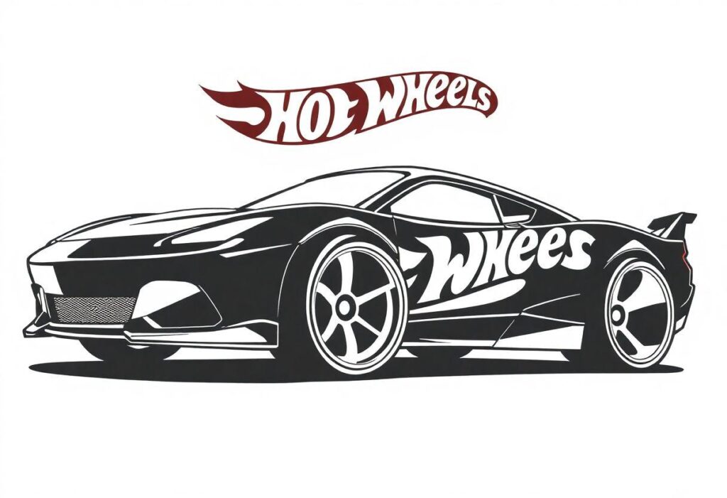 Desenho Para Imprimir Hot Wheels: Carros Radicais E Pistas