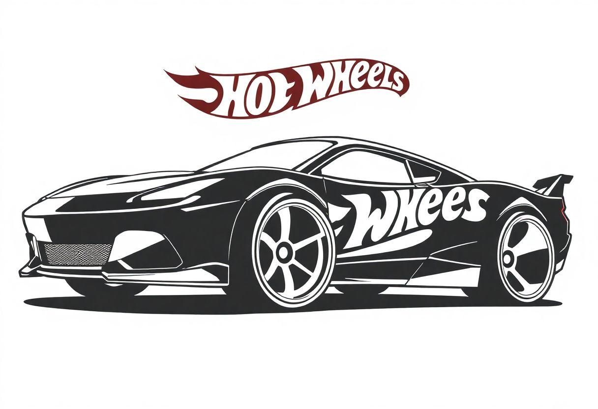 Desenho Para Imprimir Hot Wheels: Carros Radicais E Pistas