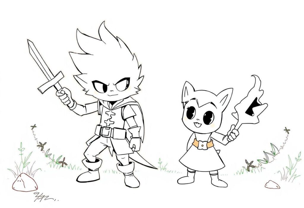 Desenho Para Imprimir Huntrix: Personagens De Jogos E Animes