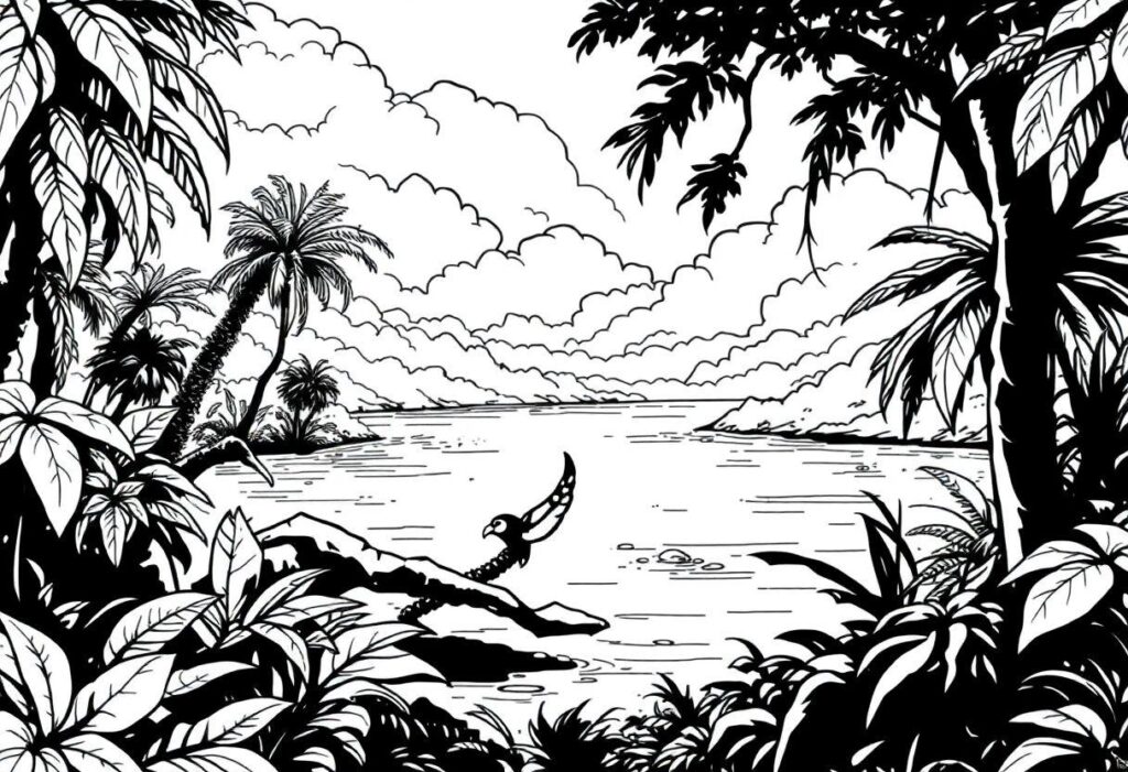 Desenho Para Imprimir Iara: A Sereia Dos Rios Amazônicos