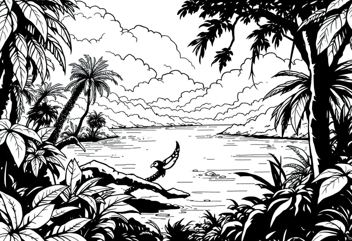 Desenho Para Imprimir Iara: A Sereia Dos Rios Amazônicos