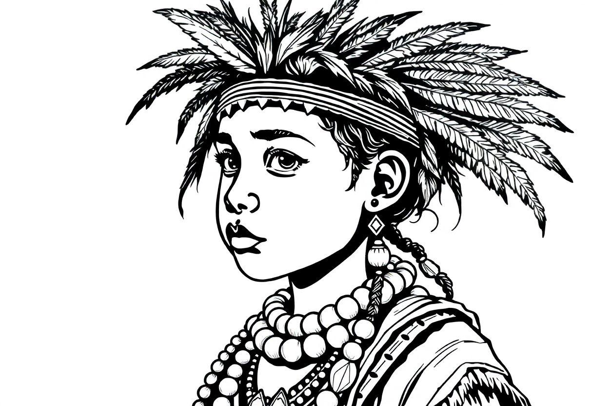 Desenho Para Imprimir Indio: Cultura Indígena Brasileira