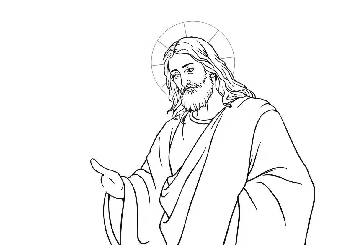 Desenho Para Imprimir Jesus: O Salvador Em Traços Artísticos