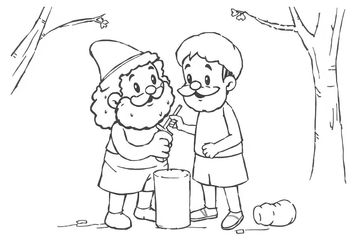 Desenho Para Imprimir João Eo Pé De Feijão: Contos Clássicos