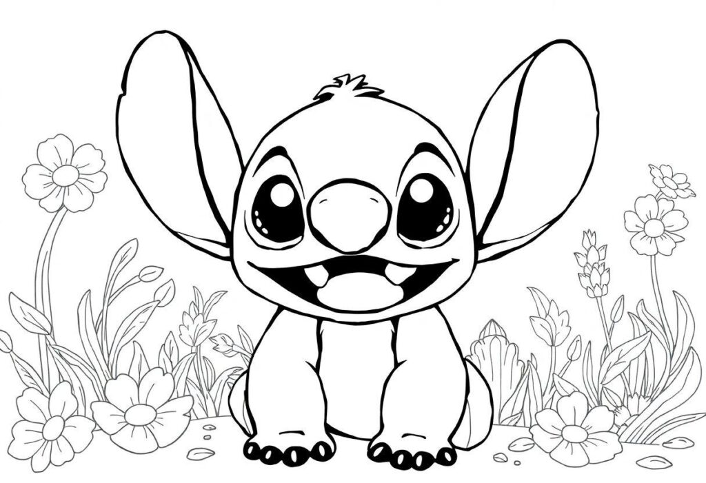 Desenho Para Imprimir Stitch: Imagens Fofas Do Personagem Favorito