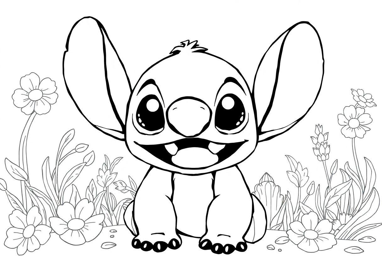 Desenho Para Imprimir Stitch: Imagens Fofas Do Personagem Favorito