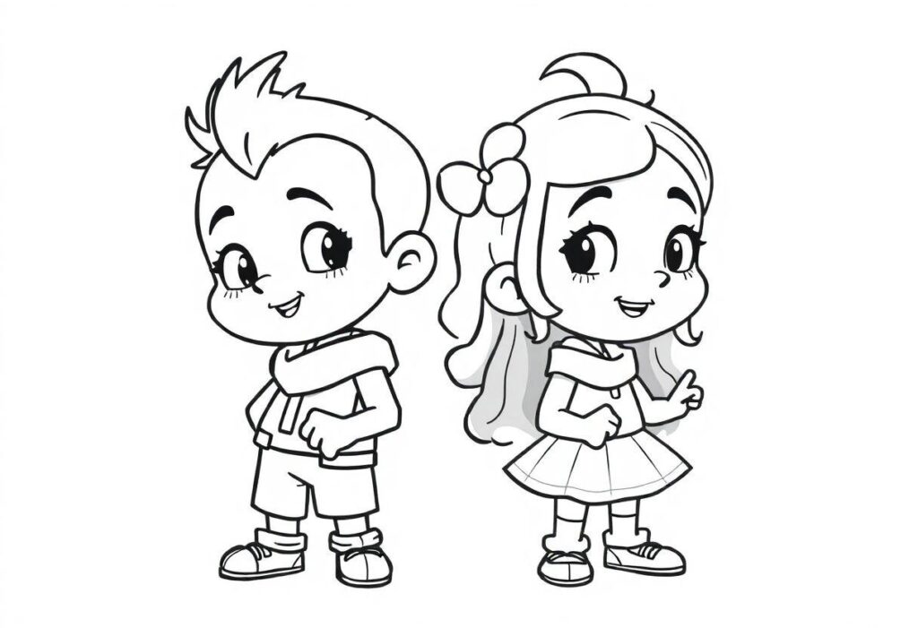 Dudu E Carol Desenho Para Imprimir: Os YouTubers Favoritos Das Crianças