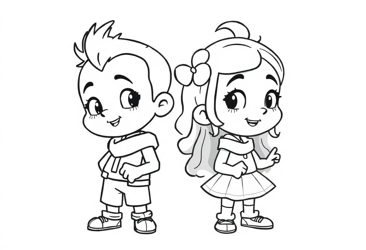 Dudu E Carol Desenho Para Imprimir: Os YouTubers Favoritos Das Crianças