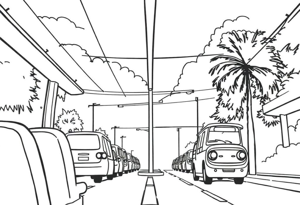 Faixa De Pedestre Desenho Para Imprimir: Educação No Trânsito