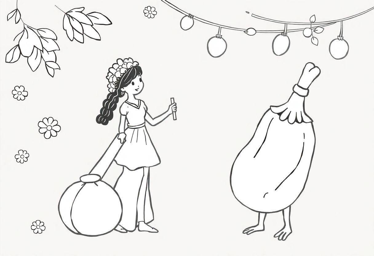 Festa Junina Desenho Para Imprimir: Balões E Fogueiras