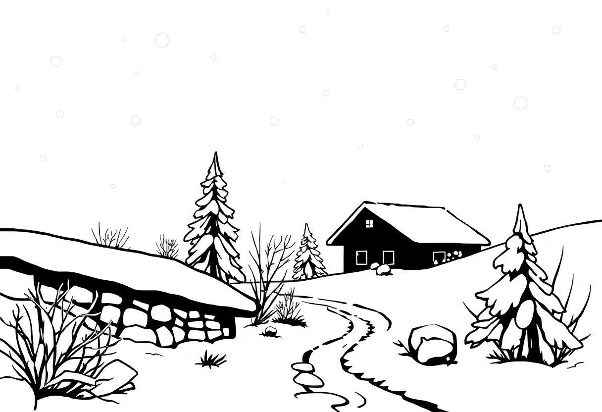 Floco De Neve Desenho Para Imprimir: Geométrica Do Inverno