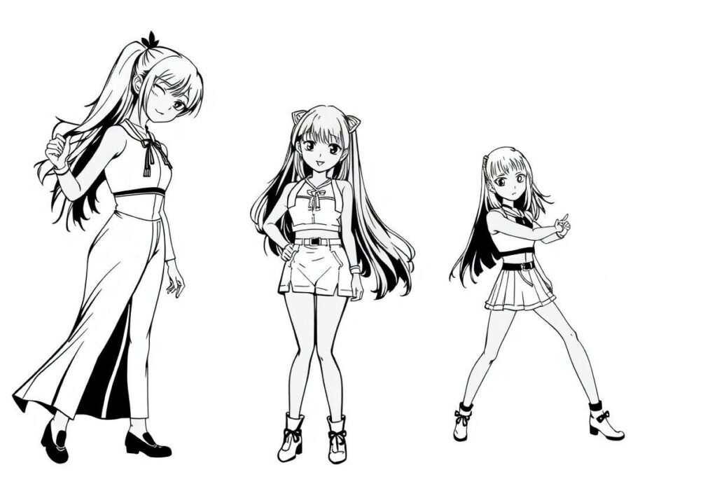 Guerreiras Do K Pop Desenho Para Imprimir: Blackpink E Twice