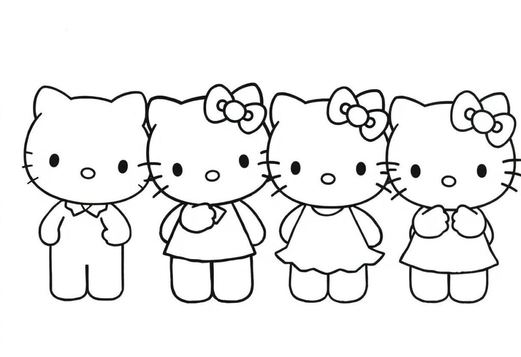 Hello Kitty Desenho Para Imprimir: Sanrio E Seus Amigos