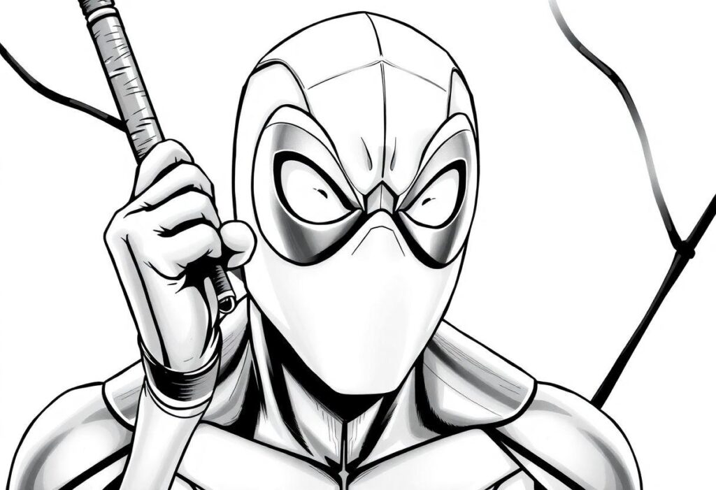 DESENHO DE PINTAR HOMEM ARANHA PARA IMPRESSÃO GRATUITA