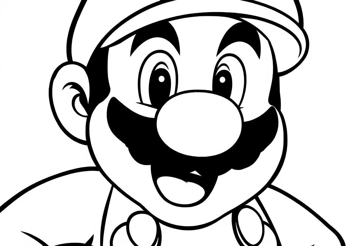 Desenho Para Imprimir Mario: O Encanador Da Nintendo