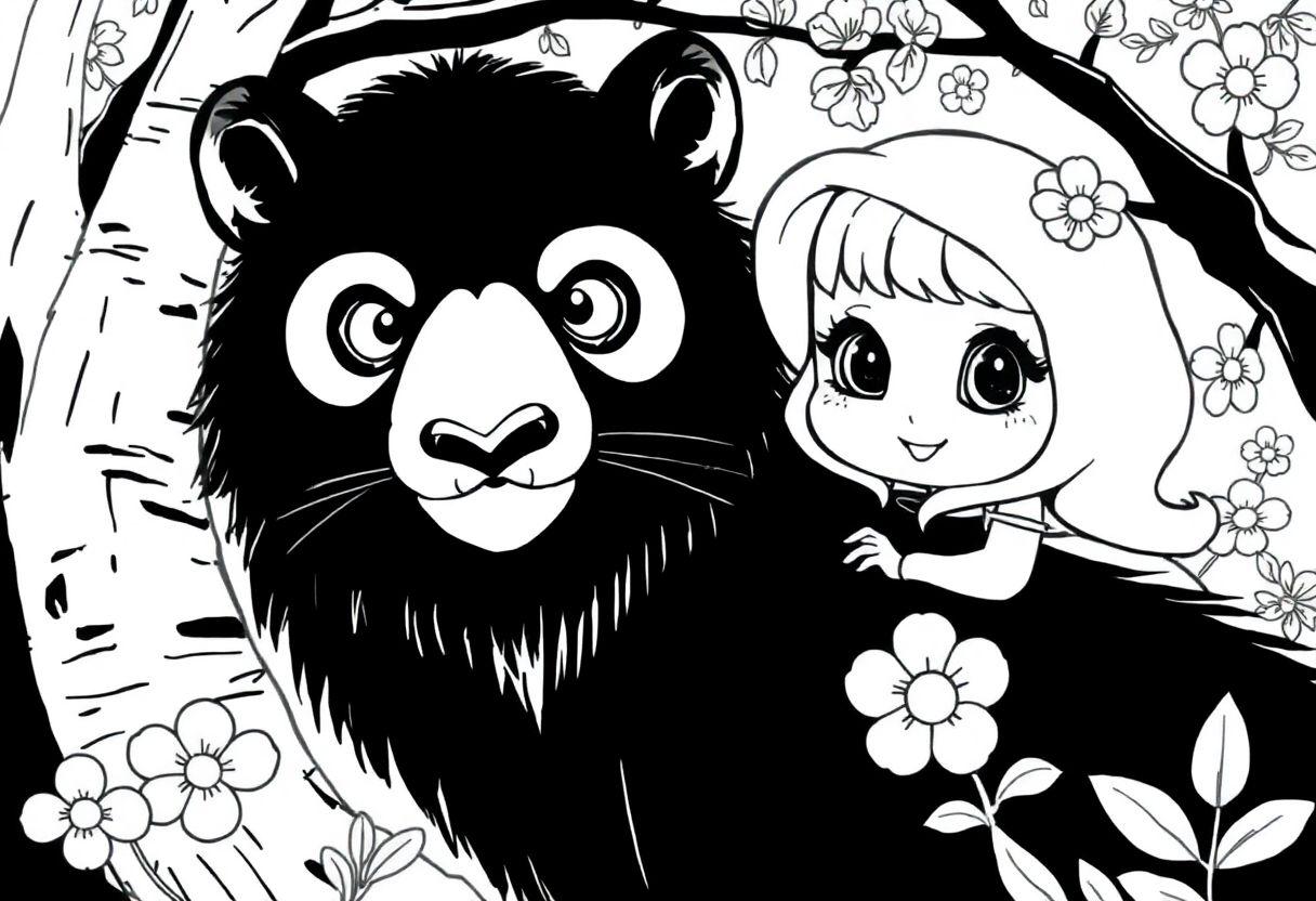 Desenho Para Imprimir Masha E O Urso: Travessuras Na Floresta