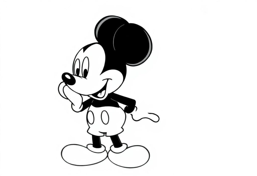 Desenho Para Imprimir Minnie: A Namorada Do Mickey Mouse