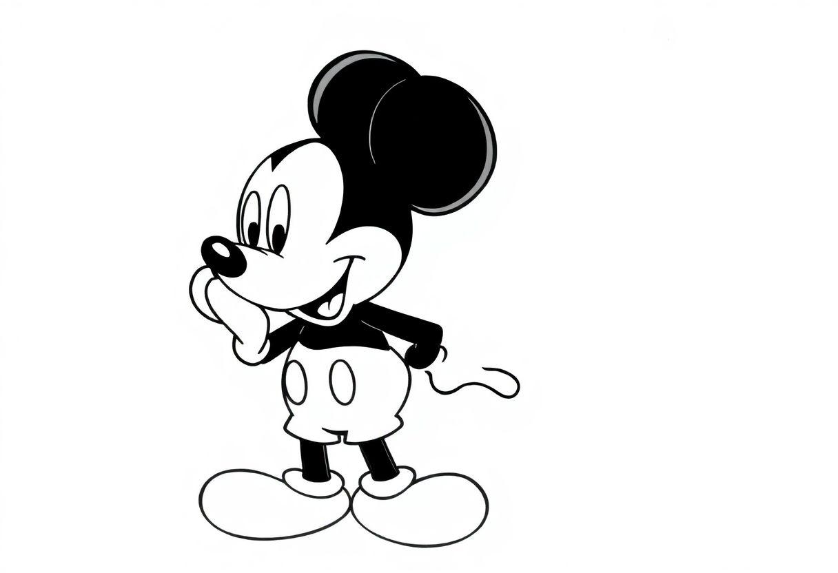 Desenho Para Imprimir Minnie: A Namorada Do Mickey Mouse