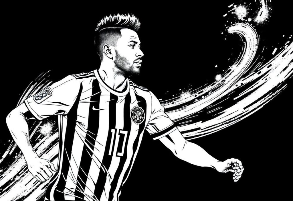 Desenho Para Imprimir Neymar: O Craque Da Seleção Brasileira