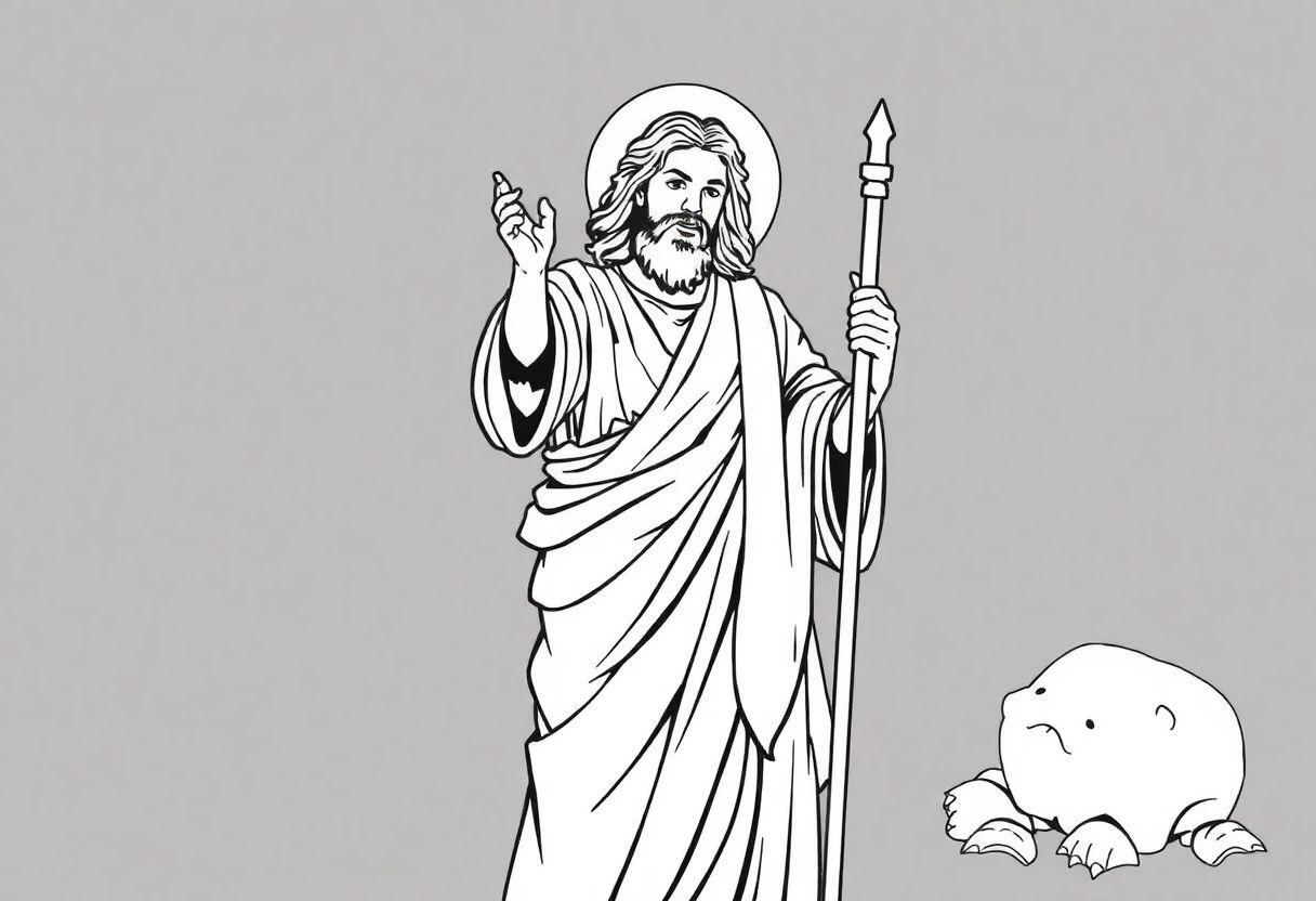 Jesus Acalma A Tempestade Desenho Para Imprimir: Milagres Bíblicos