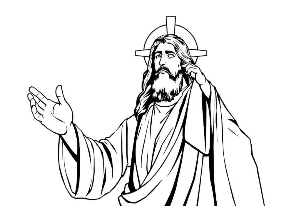 Jesus Cristo Desenho Para Imprimir: Fé E Devoção Em Arte