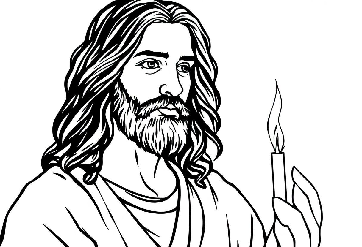Jesus Em Desenho Para Imprimir: Imagens Sagradas Para Colorir