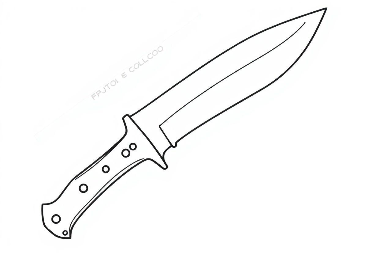 Karambit Desenho Para Imprimir: Facas Do CSGO E Jogos