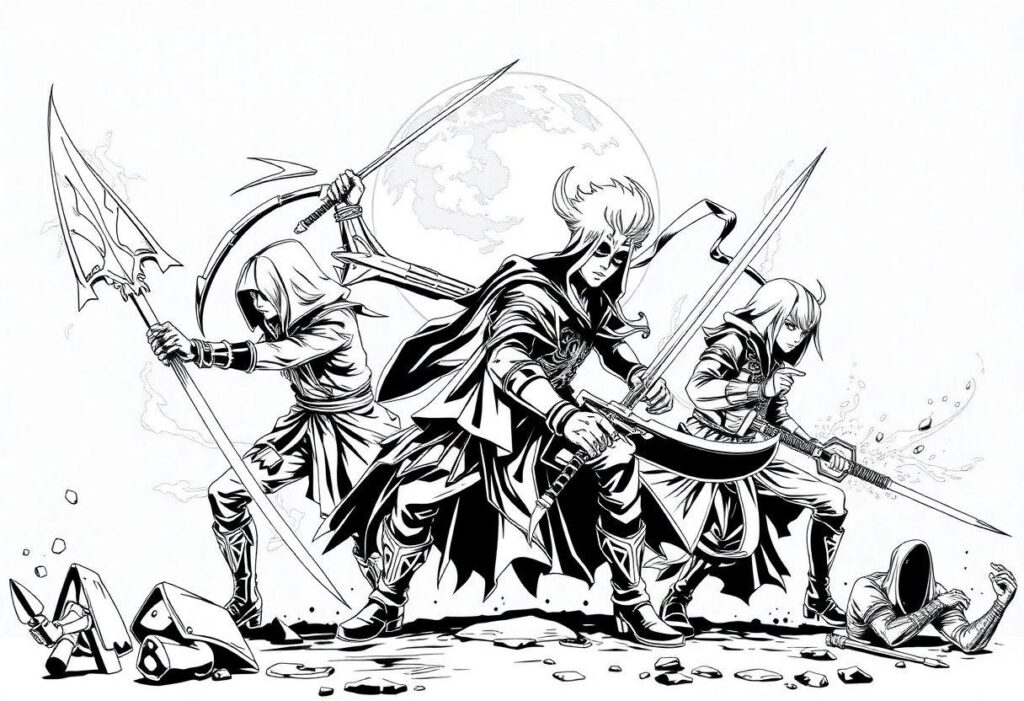 Kpop Demon Hunters Desenho Para Imprimir: Caçadores De Demônios Estilosos