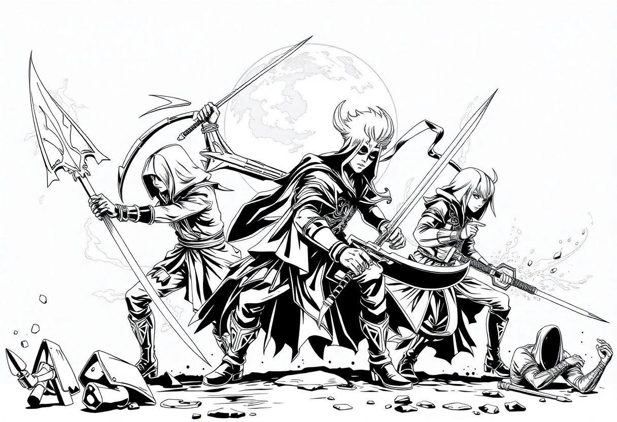 Kpop Demon Hunters Desenho Para Imprimir: Caçadores De Demônios Estilosos