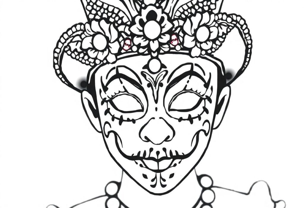 Máscara De Carnaval Desenho Para Imprimir: Recorte E Use Na Festa