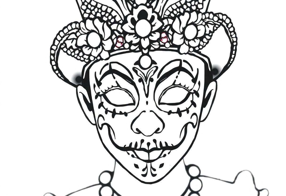 Máscara De Carnaval Desenho Para Imprimir: Recorte E Use Na Festa