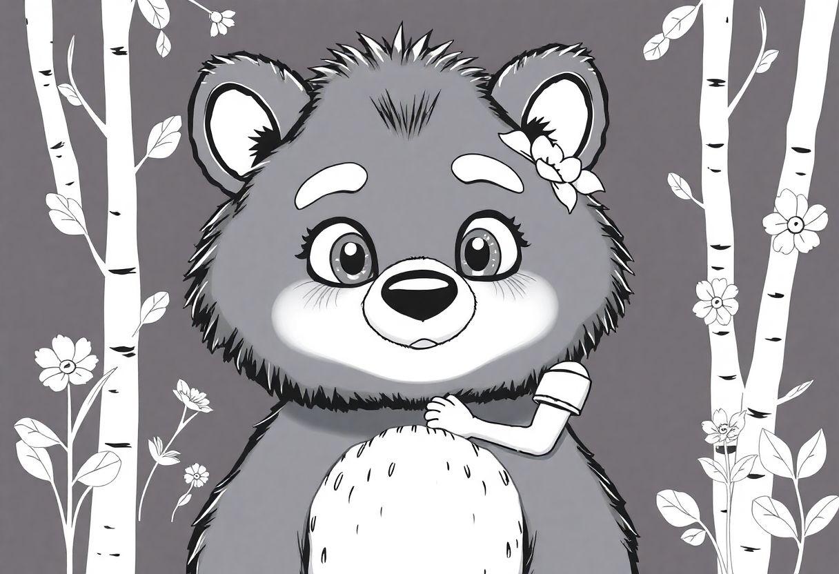 Masha E O Urso Desenho Para Imprimir: Amizade Improvável