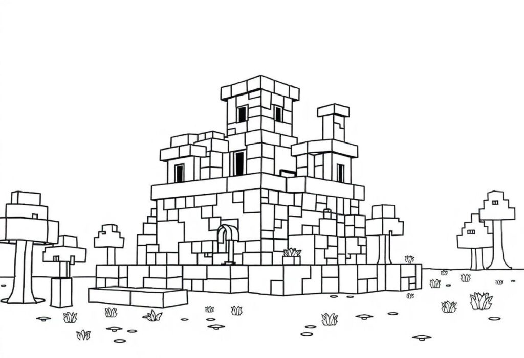 Minecraft Desenho Para Imprimir: Construa Seu Mundo No Papel