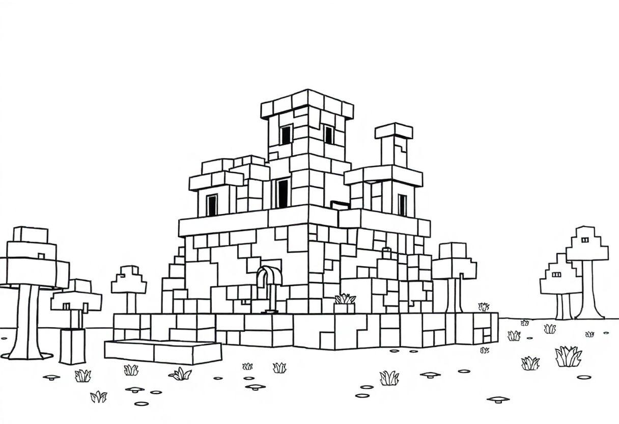 Minecraft Desenho Para Imprimir: Construa Seu Mundo No Papel