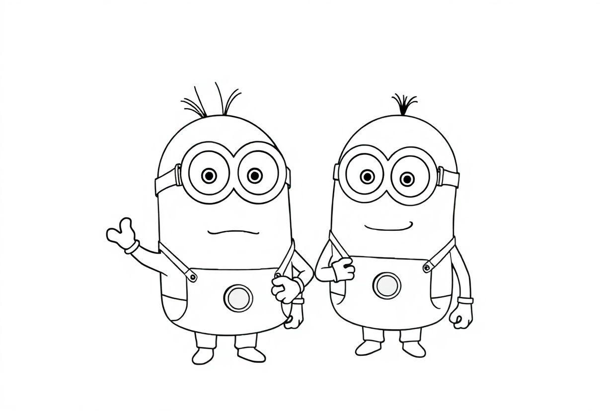 Minions Desenho Para Imprimir: Bananas E Risadas Garantidas