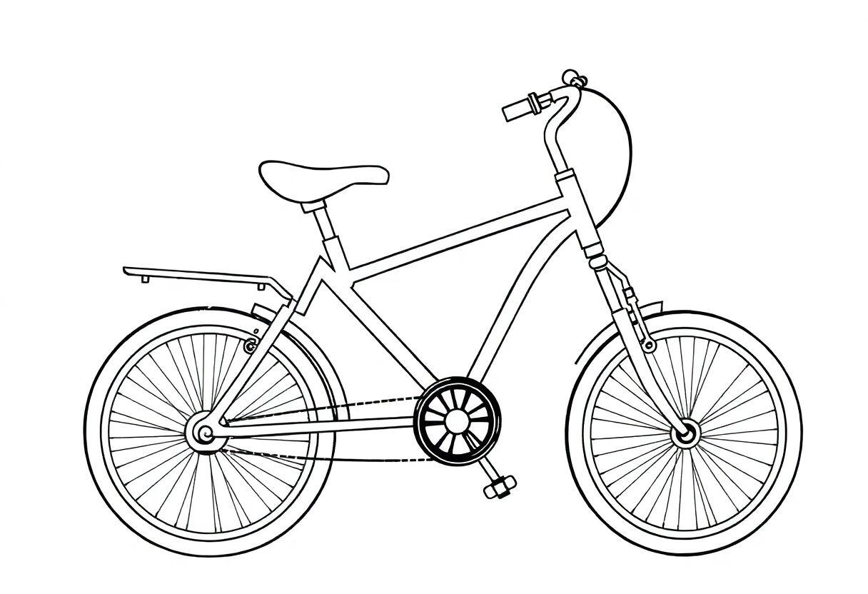 DESENHO DE BICICLETA TUTORIAL DE TRAÇOS E PROPORÇÕES DE BIKE