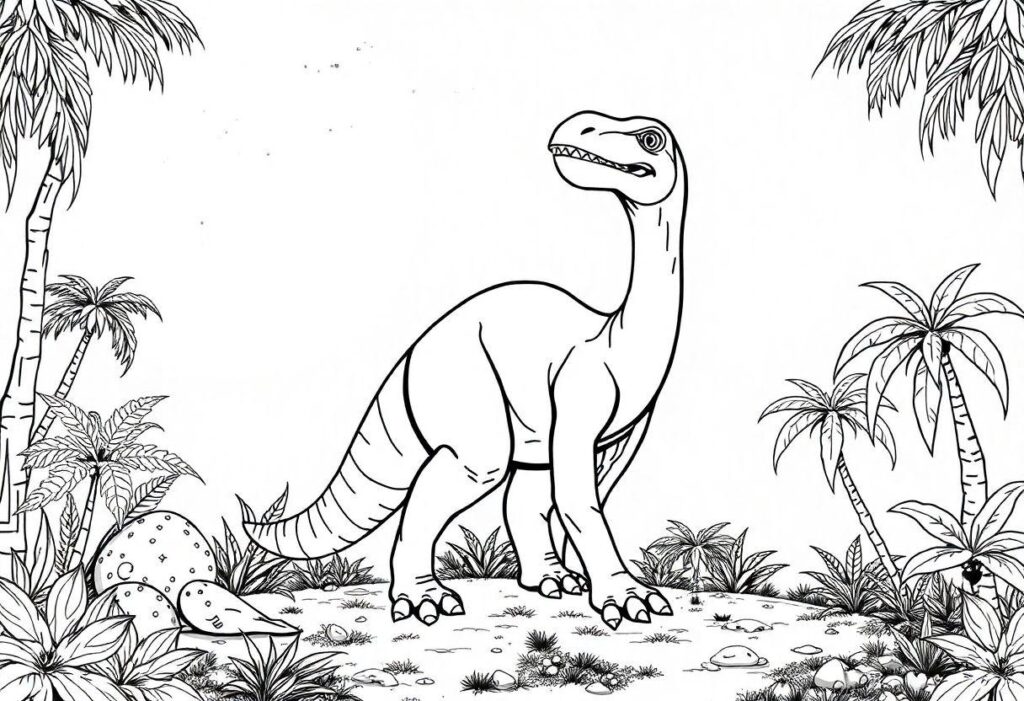 DESENHO DE DINOSSAURO VIAGEM AO MUNDO PRÉ-HISTÓRICO COM ARTE
