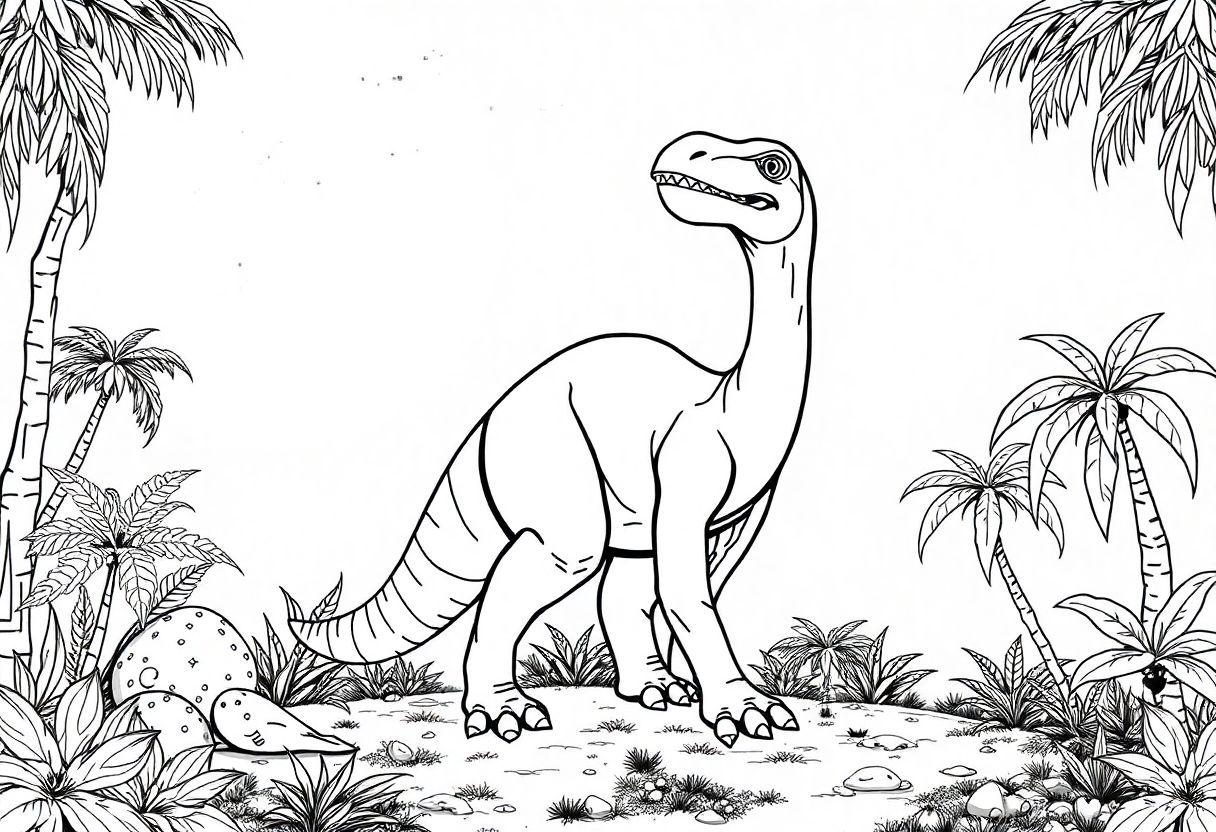 DESENHO DE DINOSSAURO VIAGEM AO MUNDO PRÉ-HISTÓRICO COM ARTE