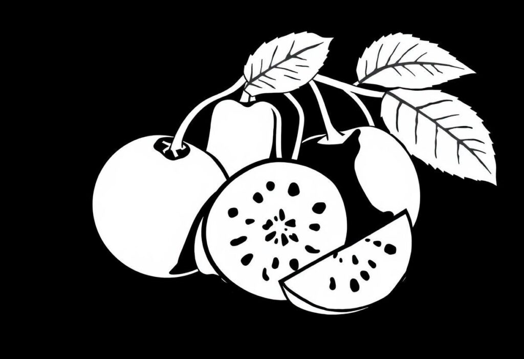 DESENHO DE FRUTAS APRENDA SOBRE ALIMENTAÇÃO SAUDÁVEL COM CORES