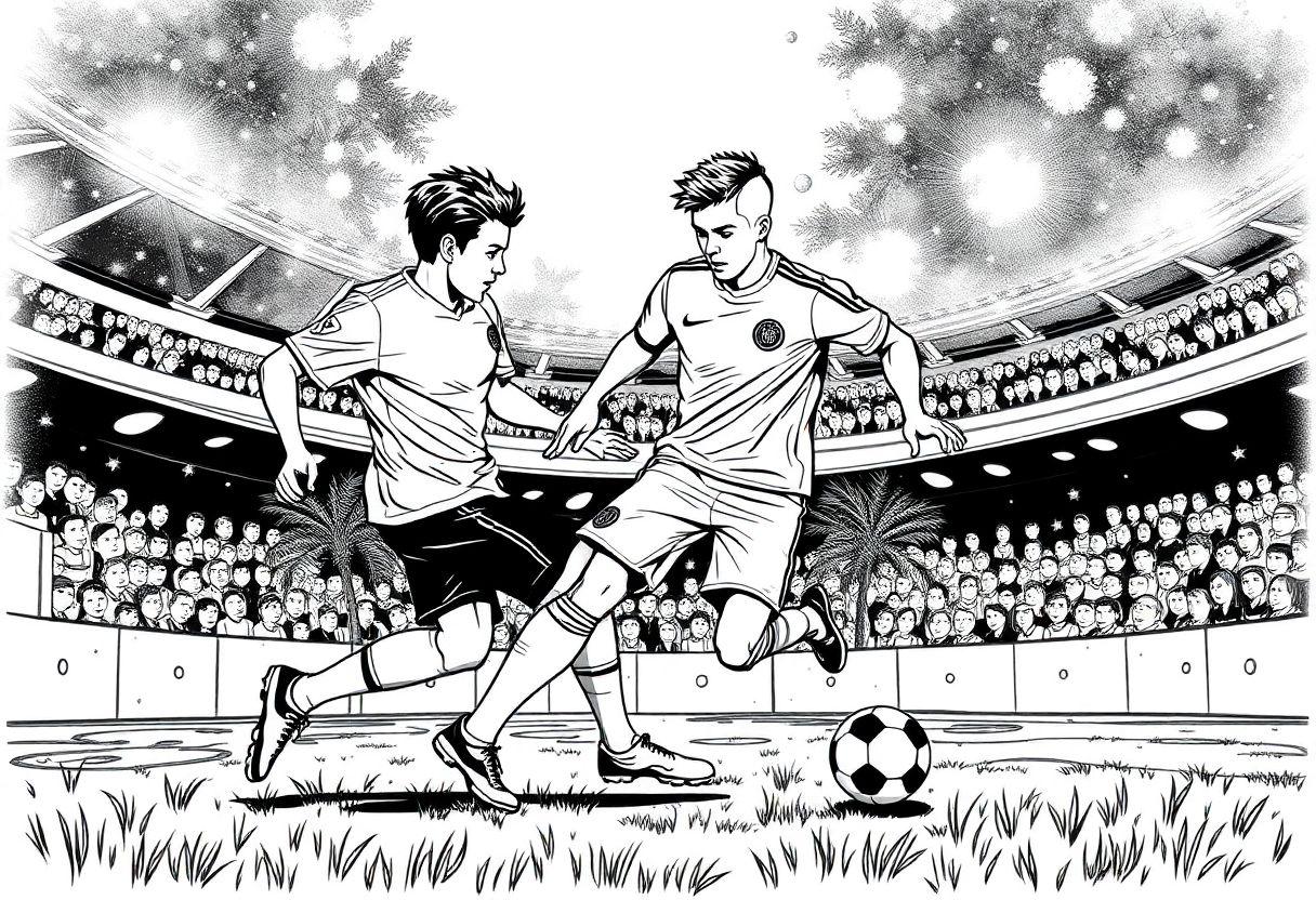 DESENHO DE FUTEBOL CRAQUES E ESTÁDIOS PARA QUEM AMA O ESPORTE