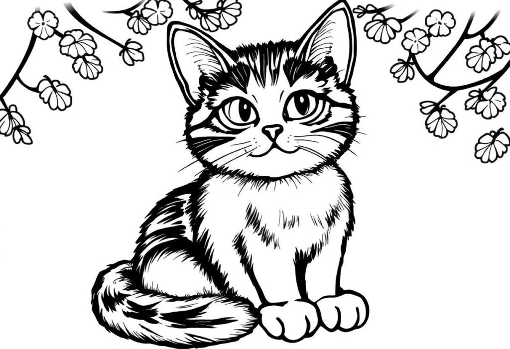 DESENHO DE GATINHO OS FILHOTES MAIS FOFOS PARA VOCÊ DESENHAR