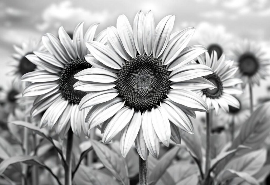 DESENHO DE GIRASSOL A BELEZA DA FLOR DO SOL EM SEUS TRAÇOS