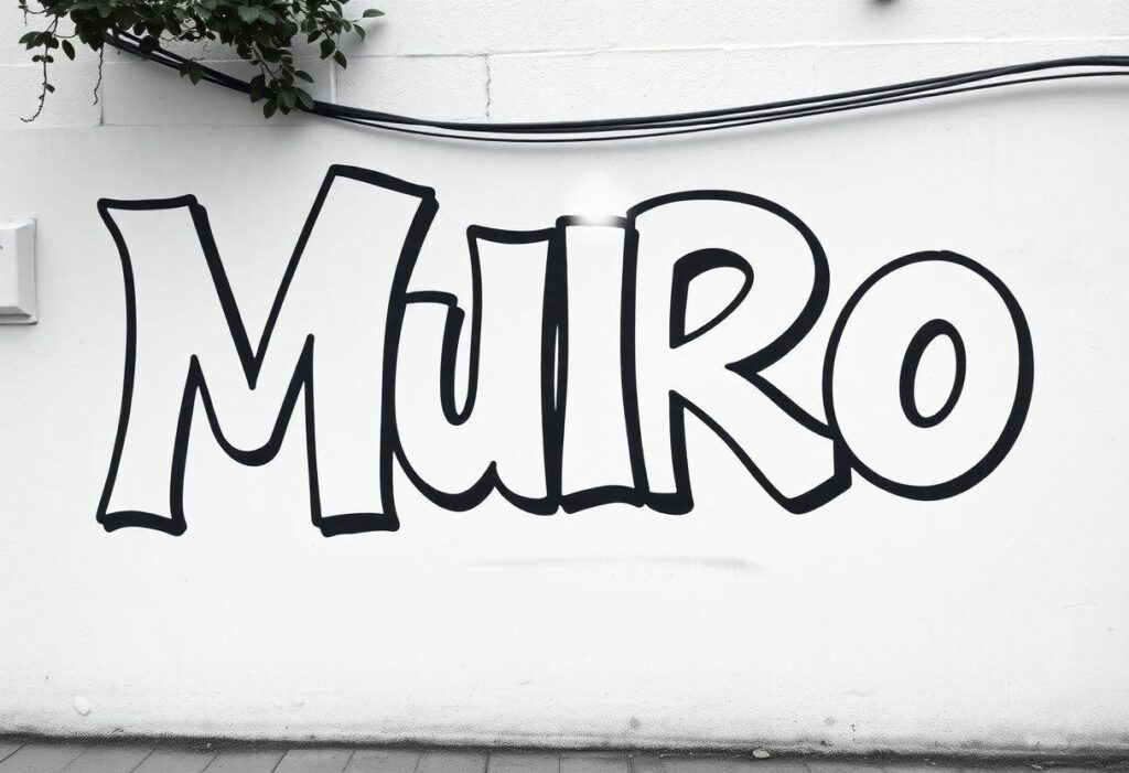 DESENHO DE GRAFITE ARTE URBANA E LETRAS ESTILIZADAS PARA MUROS