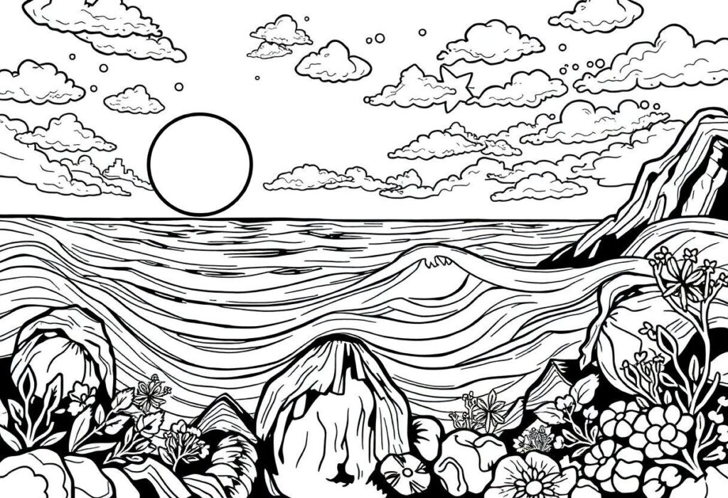 DESENHO DE IEMANJÁ SAUDAÇÃO À RAINHA DO MAR EM FORMA DE ARTE