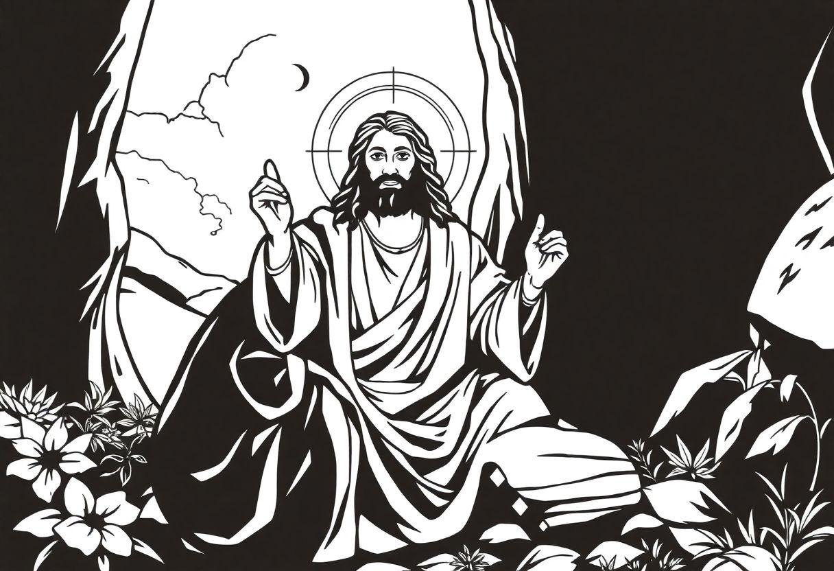 DESENHO DE JESUS PARA DESENHAR PASSO A PASSO PARA ARTISTAS INICIANTES